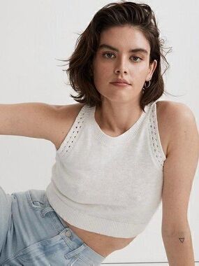 Madewell Knit Sleeveless Crop Top